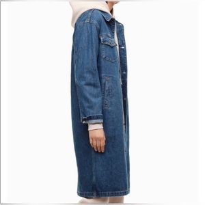 Aritzia TNA long denim jacket
